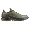 SALOMON Alphacross 5 Gore-Tex - Men's Trail Running Shoes - Olive Night/Black/Deep Lichen Green