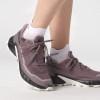 SALOMON Alphacross 5 Gore-Tex - Women's Trail Running Shoes - Moonscape/Black/White