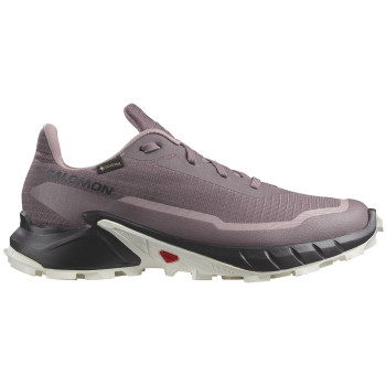 SALOMON Alphacross 5 Gore-Tex - Women's Trail Running Shoes - Moonscape/Black/White