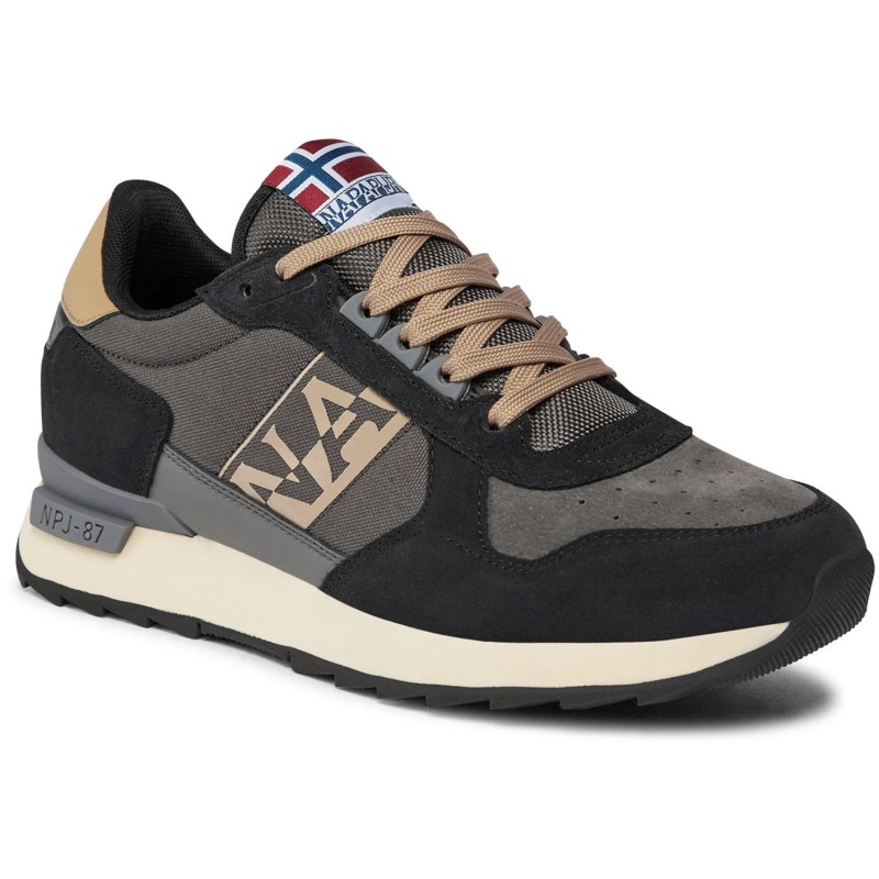 Napapijri Stab Trainers - Men's sneakers shoes - Black Grey