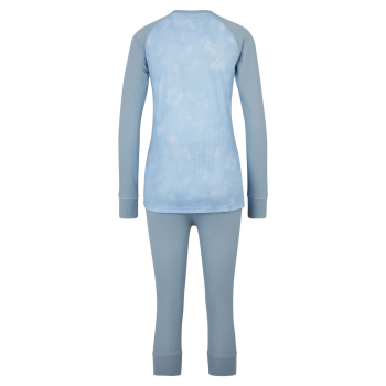 ZIENER Jesina Lady - Women's Underlayer Set - Blue Stripe Print/Frozen Blue