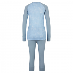 ZIENER Jesina Lady - Γυναικείο Σετ Θερμοεσώρουχων - Blue Stripe Print/Frozen Blue