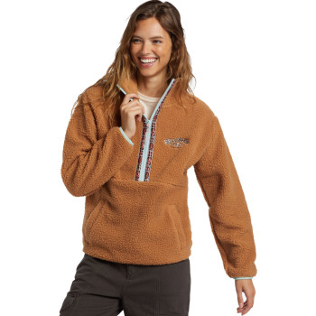 Billabong Horizon - Half Zip Polar Fleece for Women - Sandalwood