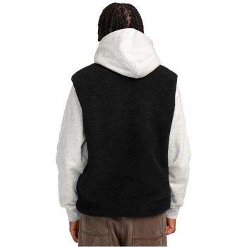 Element Lake - Sherpa Fleece Vest for Men - Flint Black