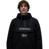NAPAPIJRI T-Burgee Curly Fleece - Men's Half zip Hoodie Fleece - Black