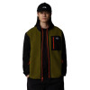 THE NORTH FACE Men's Yumiori Full-Zip Fleece Jacket - Forest Olive/TNF Black/TNF Orange