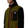 THE NORTH FACE Men's Yumiori Full-Zip Fleece Jacket - Forest Olive/TNF Black/TNF Orange