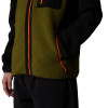THE NORTH FACE Men's Yumiori Full-Zip Fleece Jacket - Forest Olive/TNF Black/TNF Orange