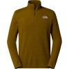 THE NORTH FACE Men's 100 Glacier 1/4 Zip Fleece - Moss Green