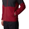 THE NORTH FACE Men's Glacier Heavyweight Full-Zip - Ανδρική ζακέτα Fleece - Garnet Red-Asphalt Grey