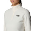THE NORTH FACE Women's 100 Glacier 1/4 Zip Fleece - White Dune-NPF