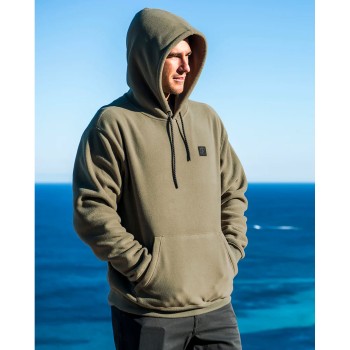 Volcom Second Trip Pullover Hoodie - Men's Fleece Hoodie - Thyme Green