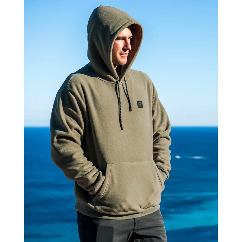 Volcom Second Trip Pullover Hoodie - Men's Fleece Hoodie - Thyme Green