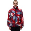 NAPAPIJRI Argient Full-Zip Fleece - Ανδρική fleece ζακέτα - Geometric Red