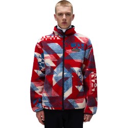 NAPAPIJRI Argient Full-Zip Fleece - Ανδρική fleece ζακέτα - Geometric Red