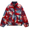 NAPAPIJRI Argient Full-Zip Fleece - Ανδρική fleece ζακέτα - Geometric Red