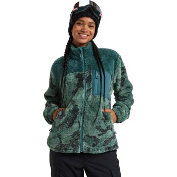 ROXY Alabama Print- Full zip Fleece for Women - Lily Pad Sketch Book ROXY Alabama Print- Full zip Fleece for Women - Lily Pad Sketch Book