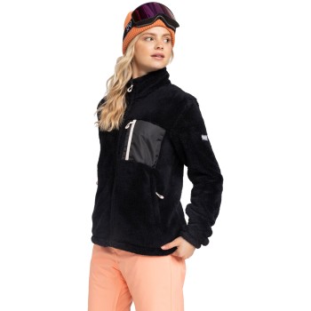 ROXY Alabama 2 Solid - Full zip Fleece for Women - True Black ROXY Alabama 2 Solid - Full zip Fleece for Women - True Black