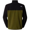 THE NORTH FACE Men's Yumiori Full-Zip Fleece Jacket - Forest Olive/TNF Black/TNF Orange
