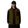 THE NORTH FACE Men's Yumiori Full-Zip Fleece Jacket - Forest Olive/TNF Black/TNF Orange