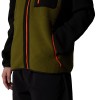 THE NORTH FACE Men's Yumiori Full-Zip Fleece Jacket - Forest Olive/TNF Black/TNF Orange