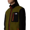 THE NORTH FACE Men's Yumiori Full-Zip Fleece Jacket - Forest Olive/TNF Black/TNF Orange