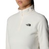 THE NORTH FACE Women's 100 Glacier 1/4 Zip Fleece - White Dune-NPF
