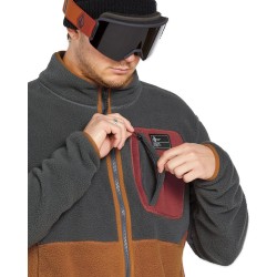 Volcom Fleecer Full Zip Jacket - Ανδρικό Full zip φλίς - Charcoal