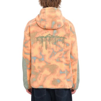 Volcom Iguchi Zip Hoodie - Ανδρική ζακέτα Sherpa φλίς- Tigerlily Volcom Iguchi Zip Hoodie - Ανδρική ζακέτα Sherpa φλίς- Tigerlily