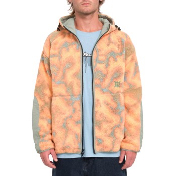 Volcom Iguchi Zip Hoodie - Ανδρική ζακέτα Sherpa φλίς- Tigerlily Volcom Iguchi Zip Hoodie - Ανδρική ζακέτα Sherpa φλίς- Tigerlily