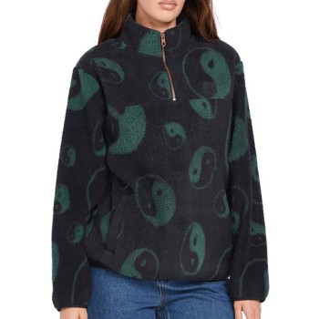 Volcom Pheelin It Mock Neck Fleece - Γυναικείο φλίς - Black Volcom Pheelin It Mock Neck Fleece - Γυναικείο φλίς - Black