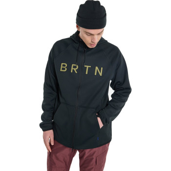 BURTON Crown Weatherproof Full-Zip Fleece for Men's - True Black