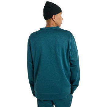 Burton Oak Crewneck Fleece - Men's Crew Sweatshirt - Deep Emerald Heather