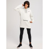 Burton Oak Long - Women's Pullover Hoodie - Stout White Heather