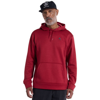 Burton Oak Pullover Hoodie - Deep Red Heather
