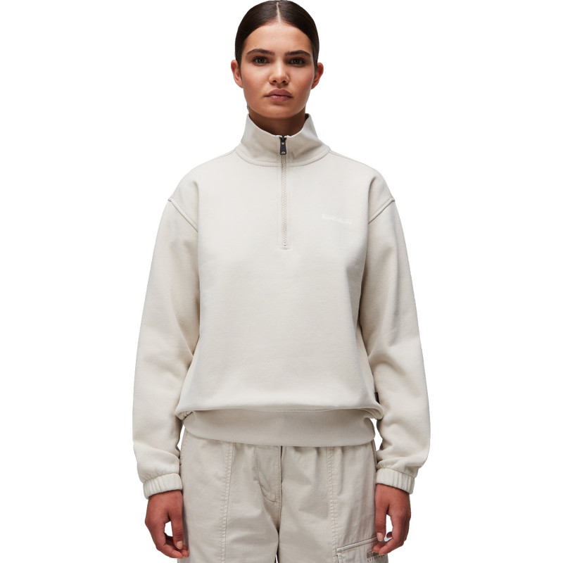 Napapijri B-Bise Half-Zip - Sweatshirt for Women - Beige Silver