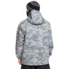Quiksilver Shredder DWR- Men's Technical Half Zip DWR Hoodie - Puzzle Camo Ice Flow