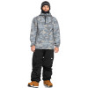 Quiksilver Shredder DWR- Men's Technical Half Zip DWR Hoodie - Puzzle Camo Ice Flow