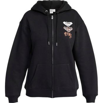 Roxy Surf Stoked - Zip-Up Hoodie for Women - Phantom
