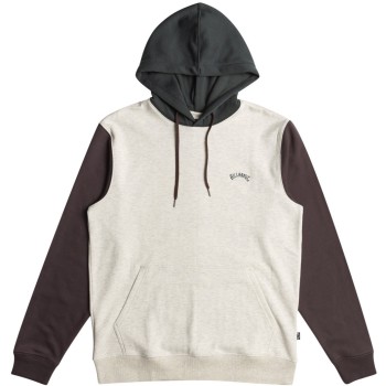 BILLABONG Arch Block PO - Ανδρικό φούτερ με κουκούλα - Oatmeal Heather BILLABONG Arch Block PO - Ανδρικό φούτερ με κουκούλα - Oatmeal Heather