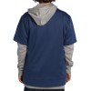 DC Dryden 2 - Technical Double Layer Hoodie for Men - Dress Blues