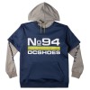 DC Dryden 2 - Technical Double Layer Hoodie for Men - Dress Blues