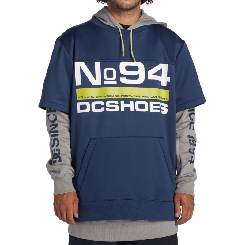 DC Dryden 2 - Technical Double Layer Hoodie for Men - Dress Blues