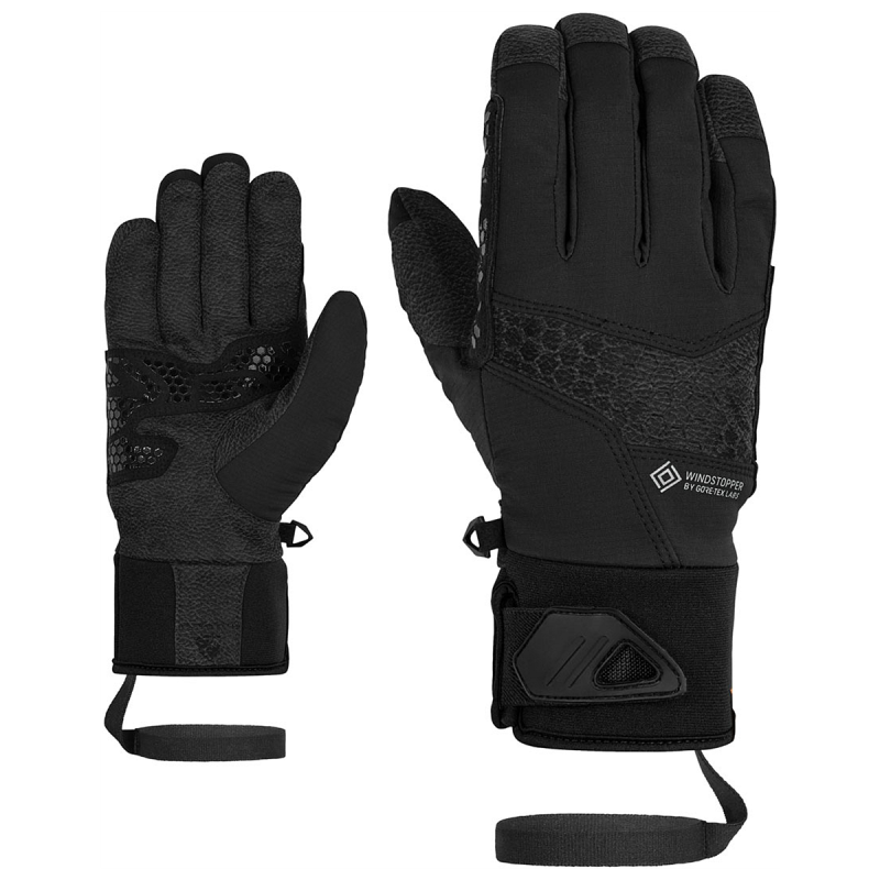 ZIENER GORNER WS - Men's mountaineering gloves - Black