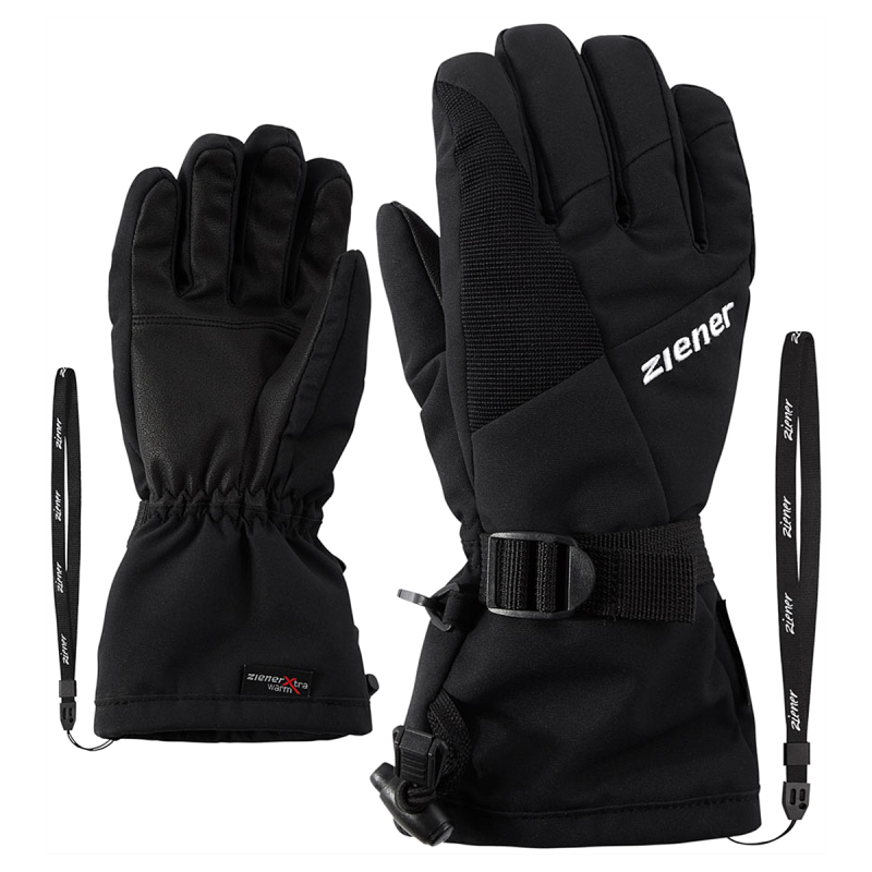 ZIENER LANI GTX - Παιδικά Γάντια Σκι Gore-tex - Black
