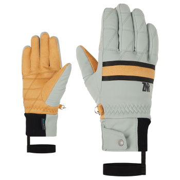 ZIENER KABBI AS - Women's Ski gloves - Green Frost