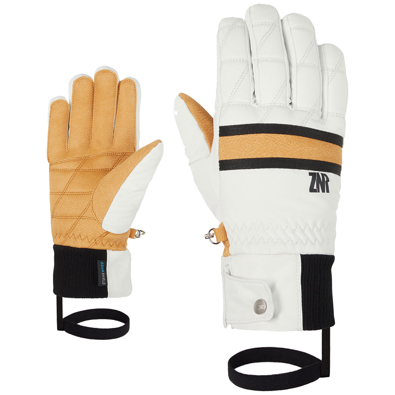 ZIENER KABBI AS - Women's Ski gloves - White Fog