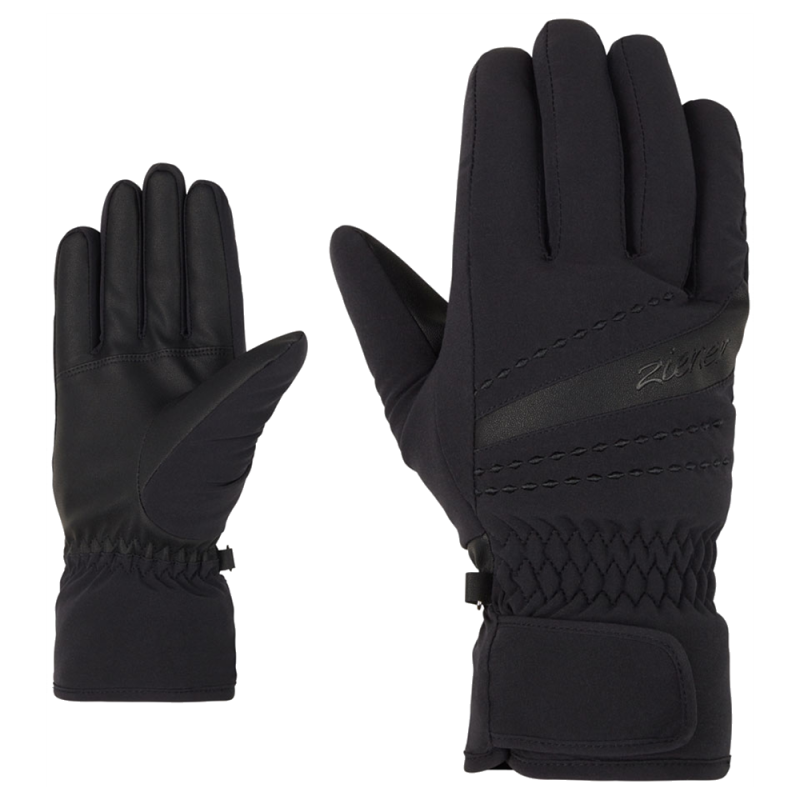ZIENER KIRIA Primaloft - Women's Ski gloves - Black