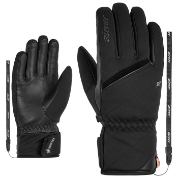 ZIENER KIYUNA GTX PR SOS-ID - Women's Ski gloves - Black