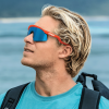 Oakley Hydra - Sunglasses - Neon Orange/Prizm Sapphire